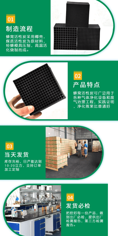 特種<a href=http://fliange.cn/fwzhxt/ target=_blank class=infotextkey>蜂窩活性炭</a>發(fā)貨流程